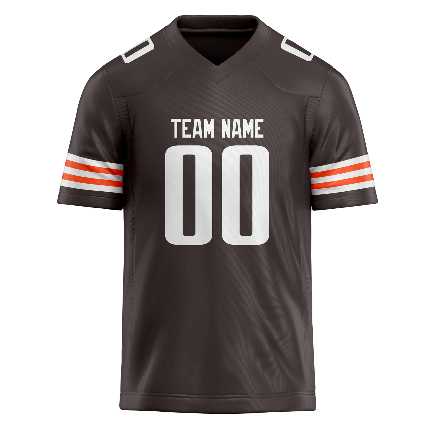Custom Brown & White Colors Design Sports Football Jersey