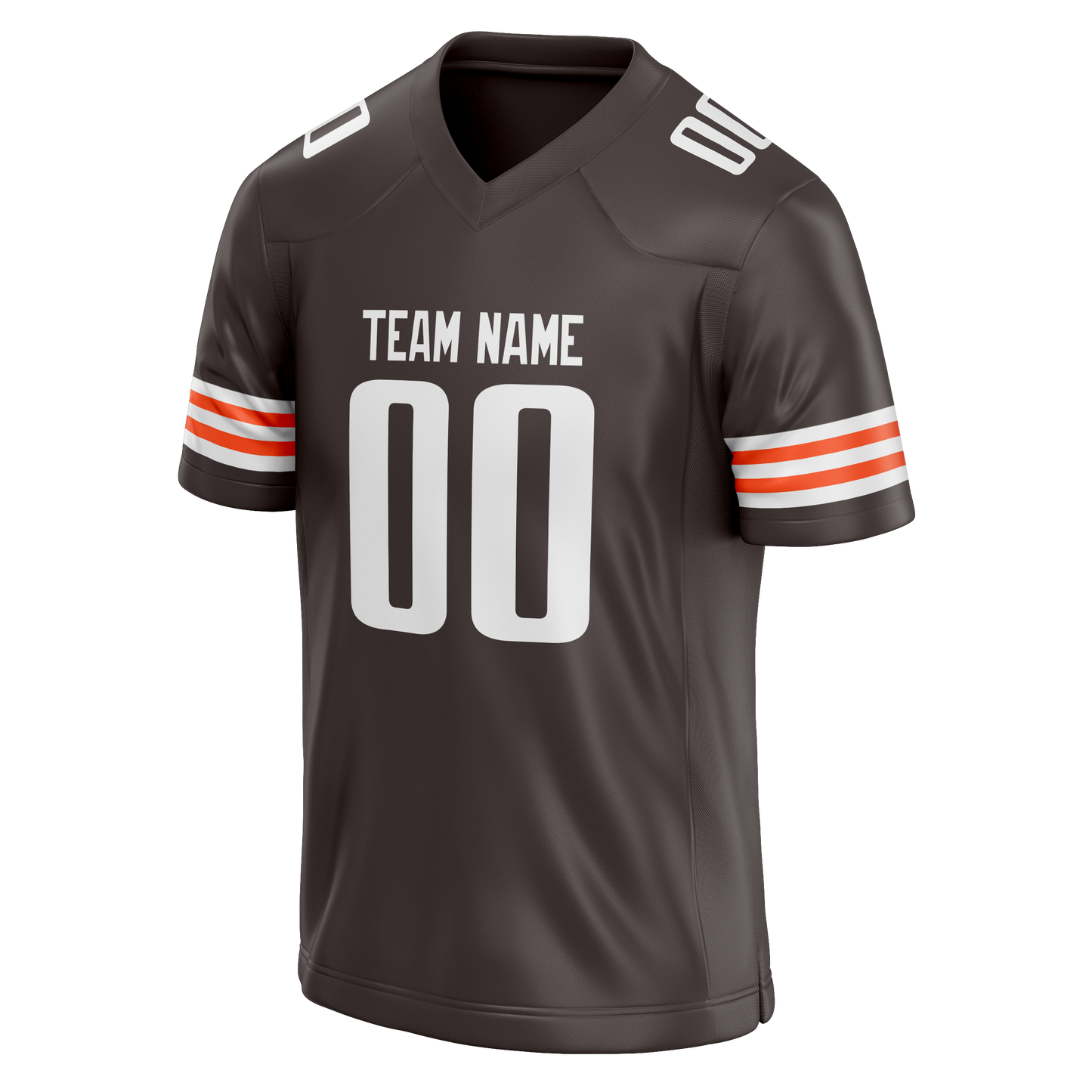Custom Brown & White Colors Design Sports Football Jersey