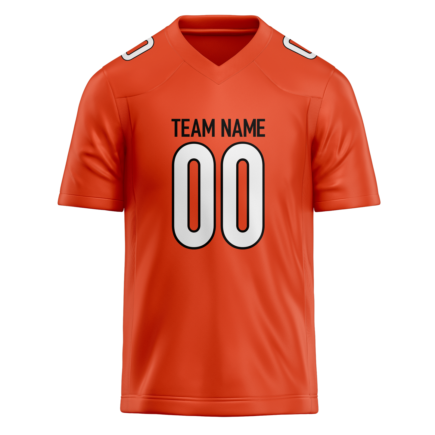 Custom Orange & White Colors Design Sports Football Jersey