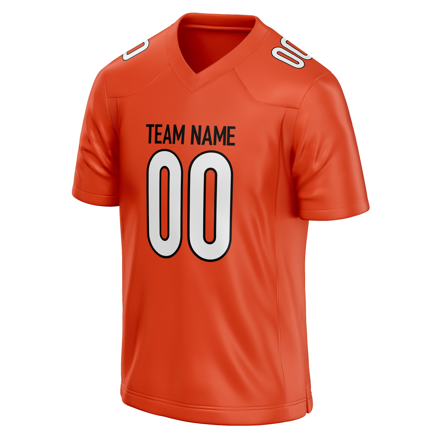 Custom Orange & White Colors Design Sports Football Jersey