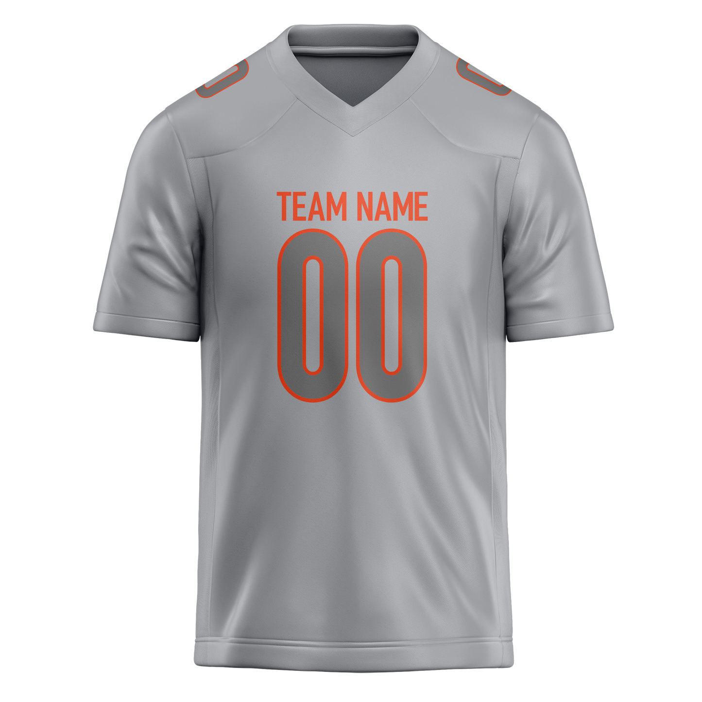 Custom Silver & Gray Colors Design Sports Football Jersey