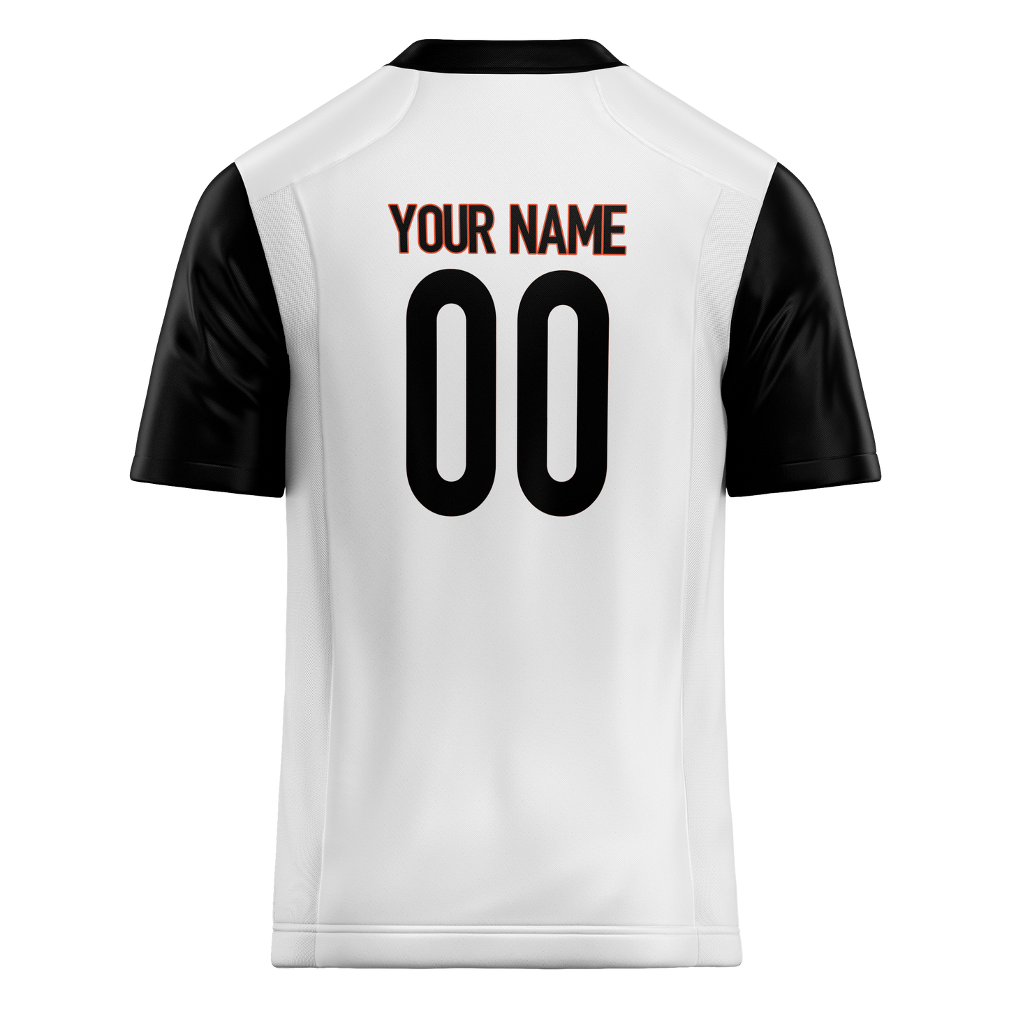 Custom White & Black Colors Design Sports Football Jersey