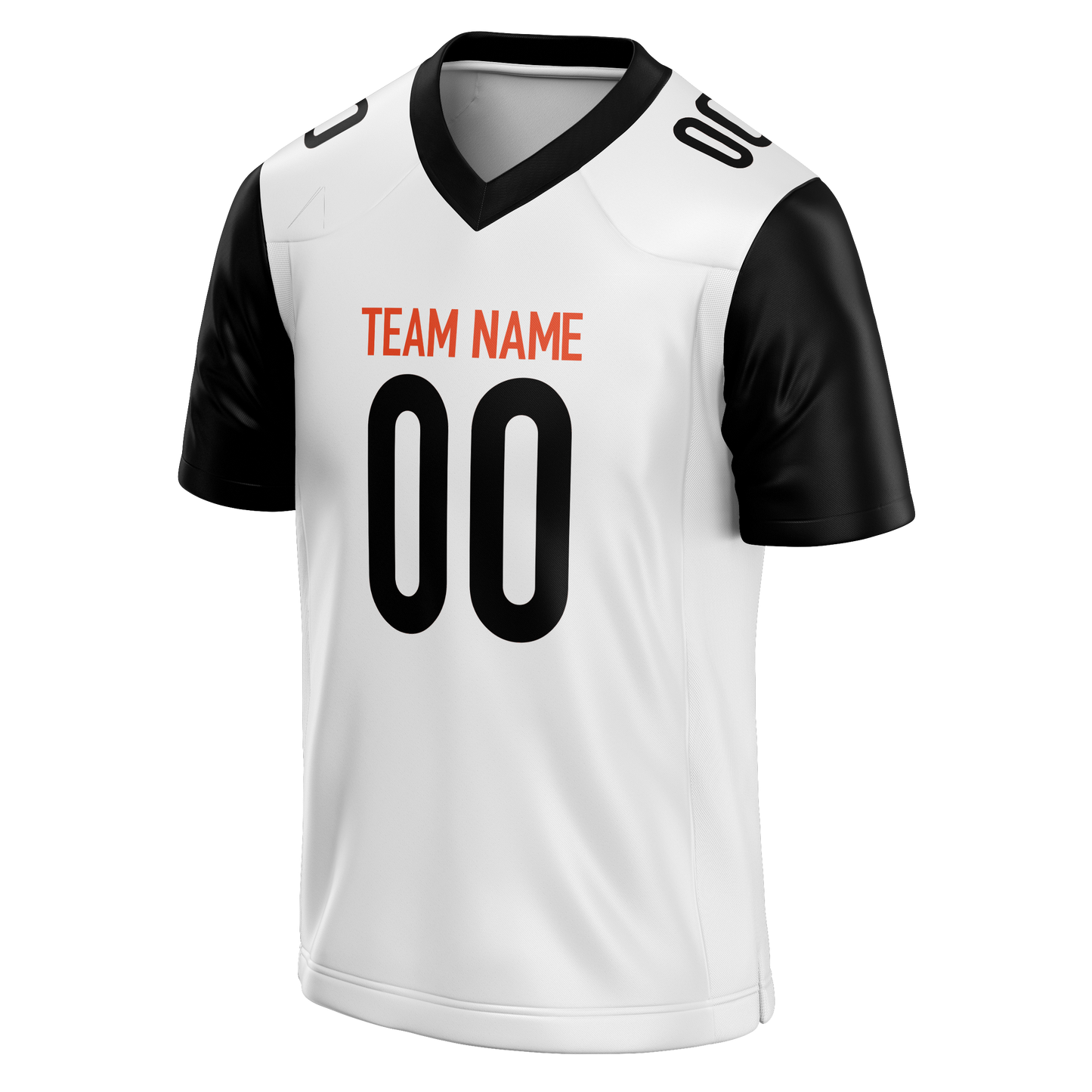Custom White & Black Colors Design Sports Football Jersey