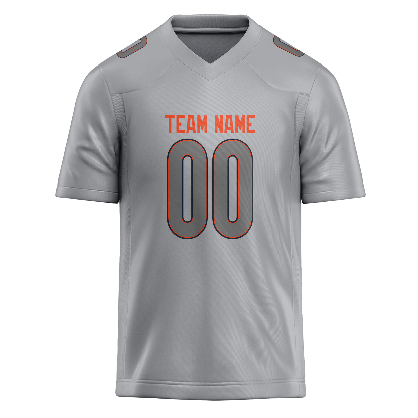 Custom Silver & Gray Colors Design Sports Football Jersey