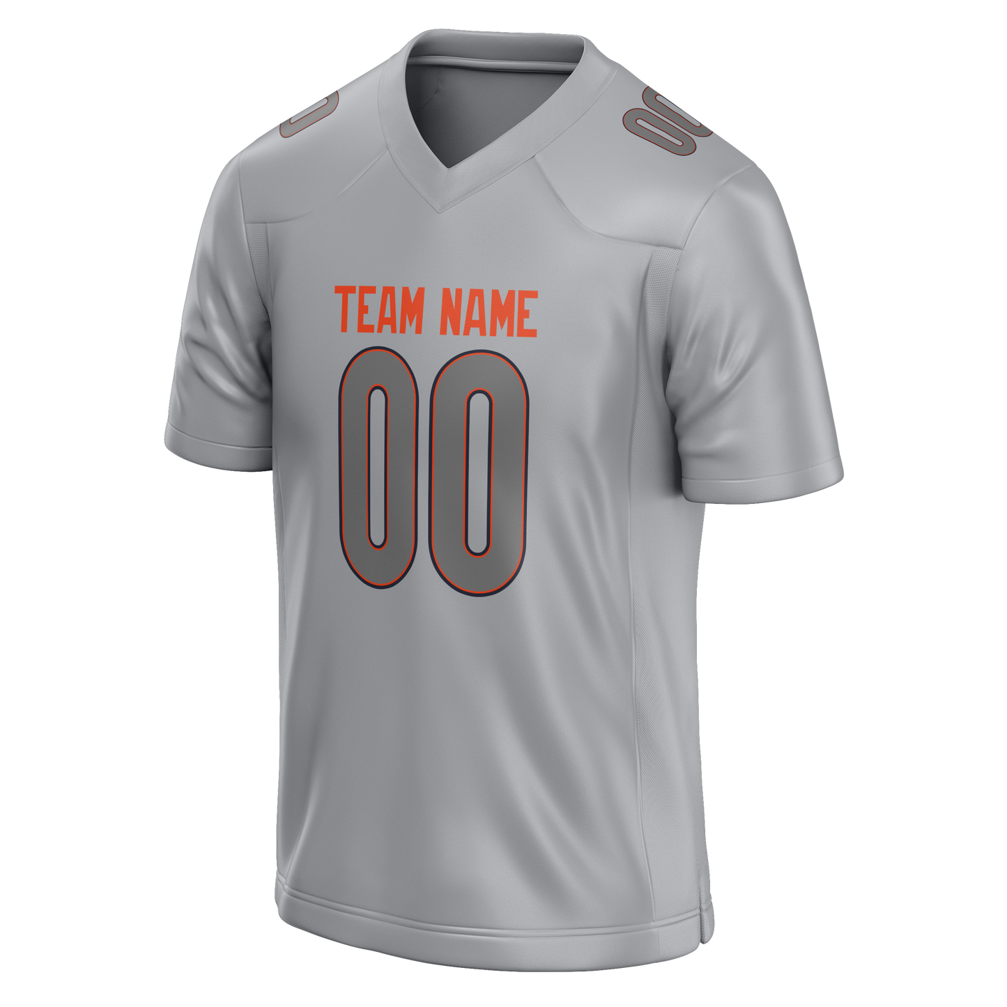 Custom Silver & Gray Colors Design Sports Football Jersey