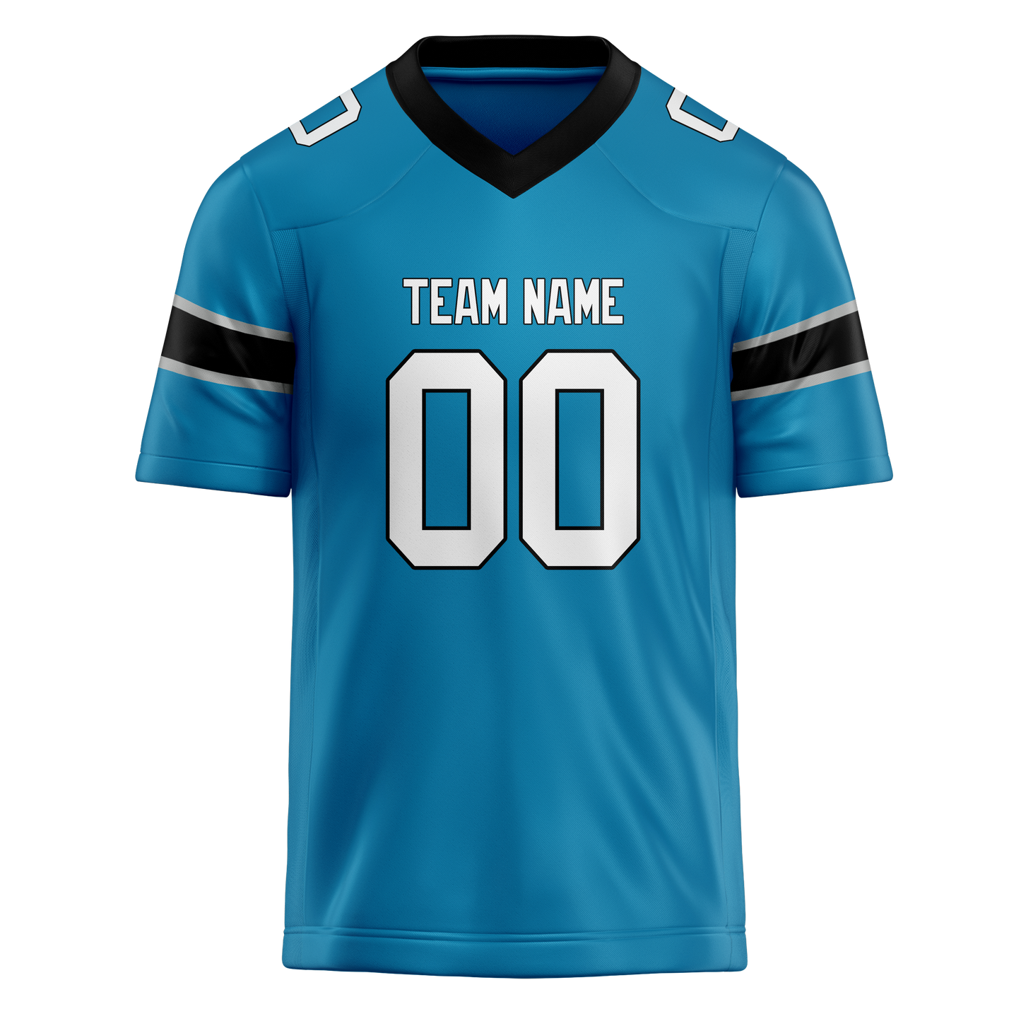 Custom Blue & Black Colors Design Sports Football Jersey