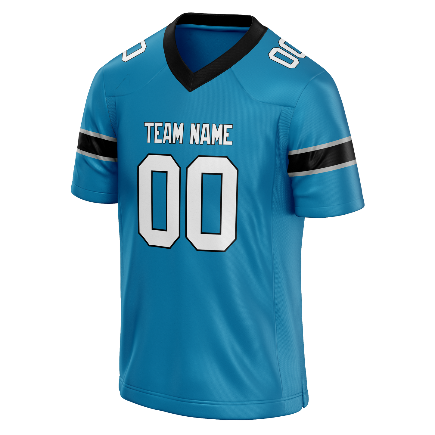 Custom Blue & Black Colors Design Sports Football Jersey