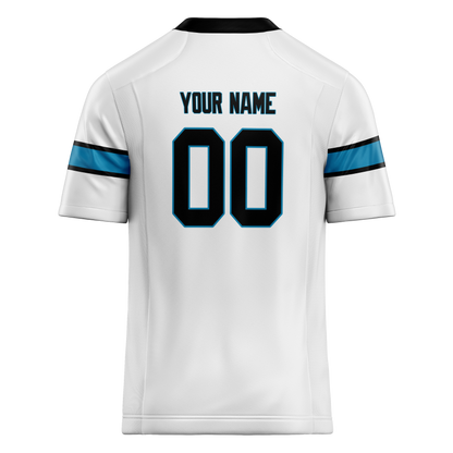 Custom White & Black Colors Design Sports Football Jersey