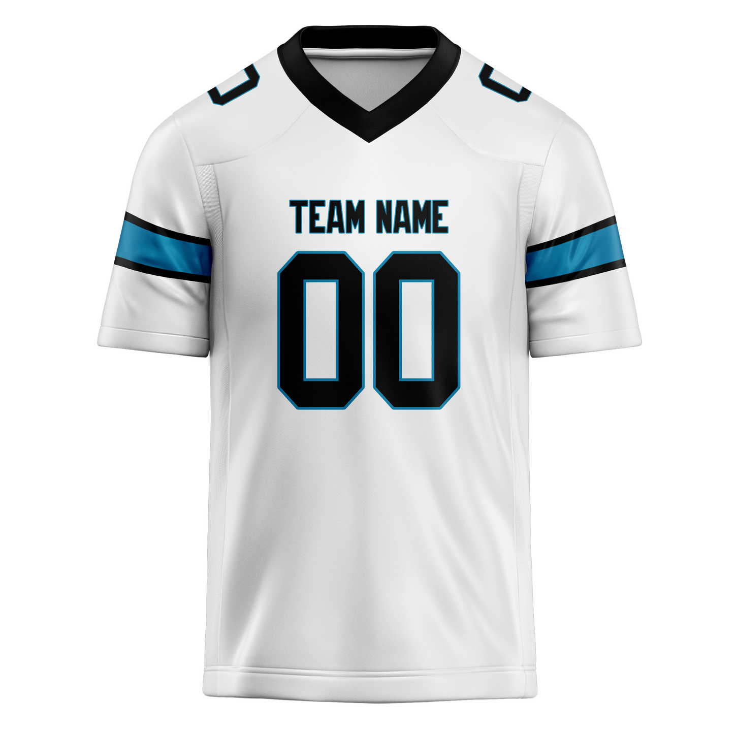 Custom White & Black Colors Design Sports Football Jersey