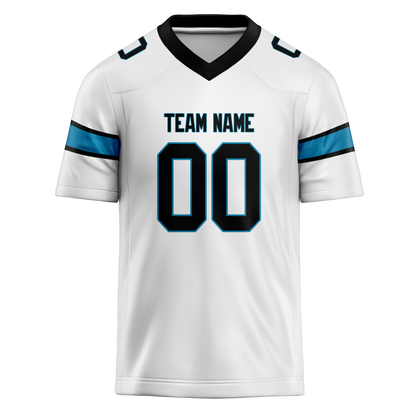 Custom White & Black Colors Design Sports Football Jersey