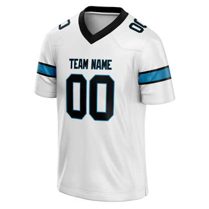 Custom White & Black Colors Design Sports Football Jersey