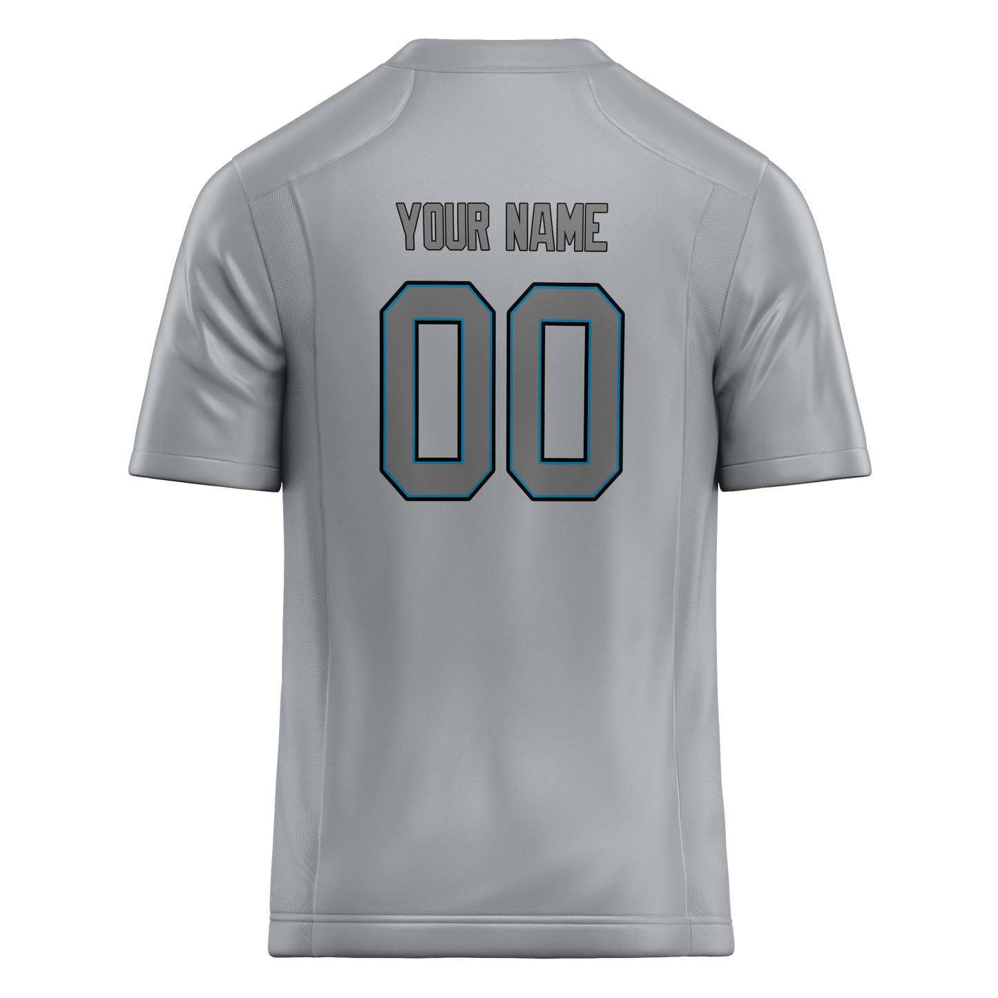 Custom Silver & Gray Colors Design Sports Football Jersey