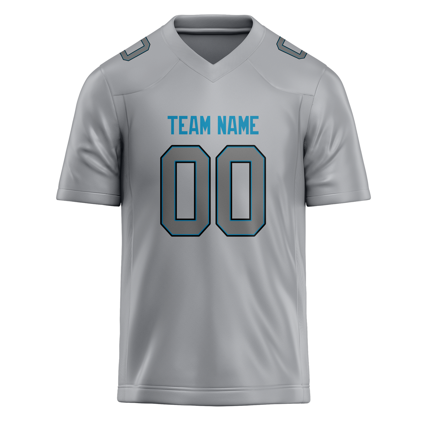 Custom Silver & Gray Colors Design Sports Football Jersey