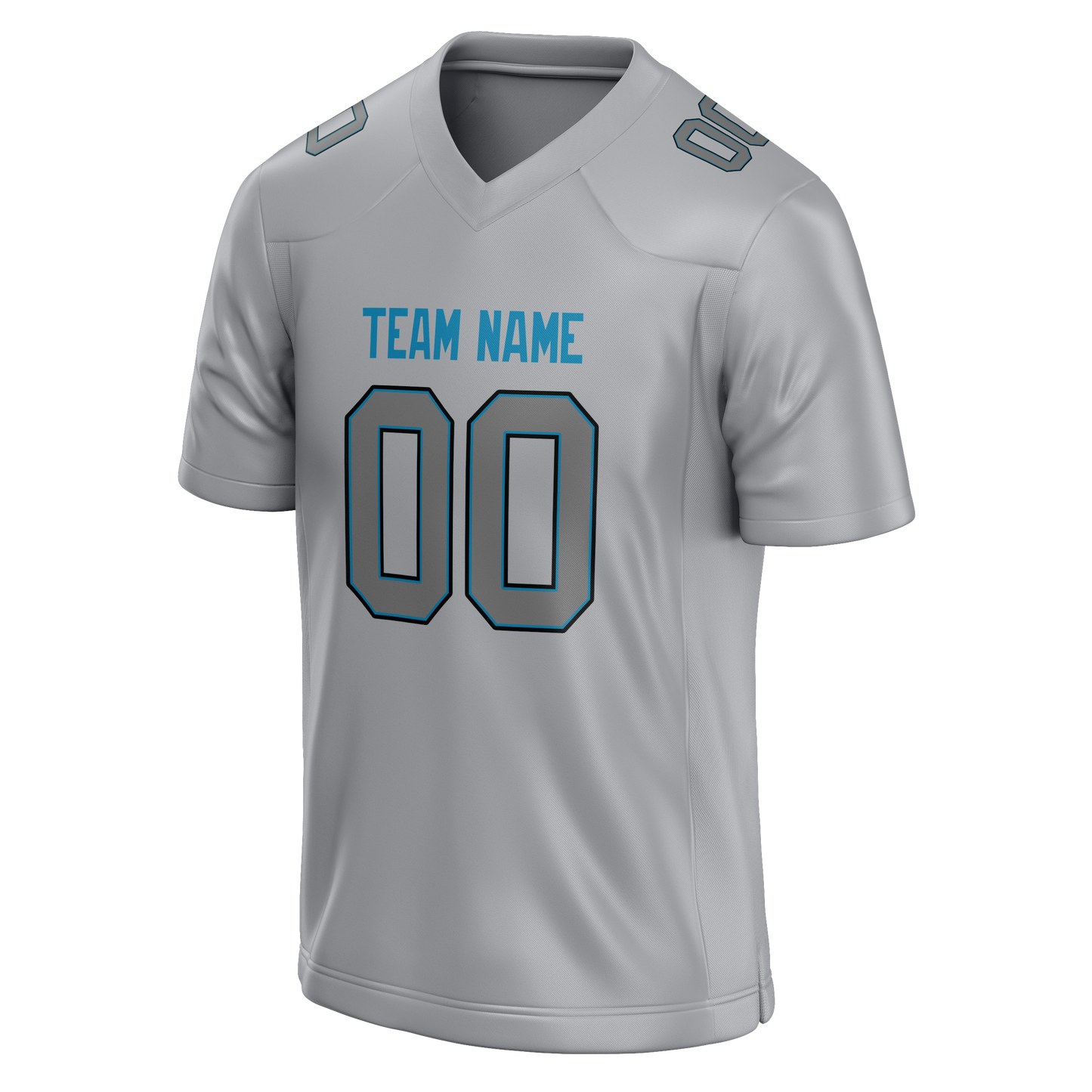 Custom Silver & Gray Colors Design Sports Football Jersey