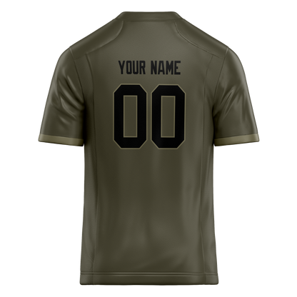 Custom Camo & Black Colors Design Sports Football Jersey