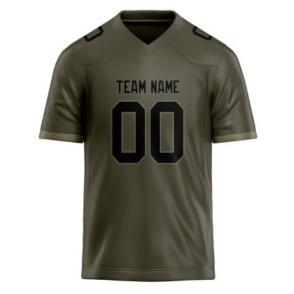 Custom Camo & Black Colors Design Sports Football Jersey