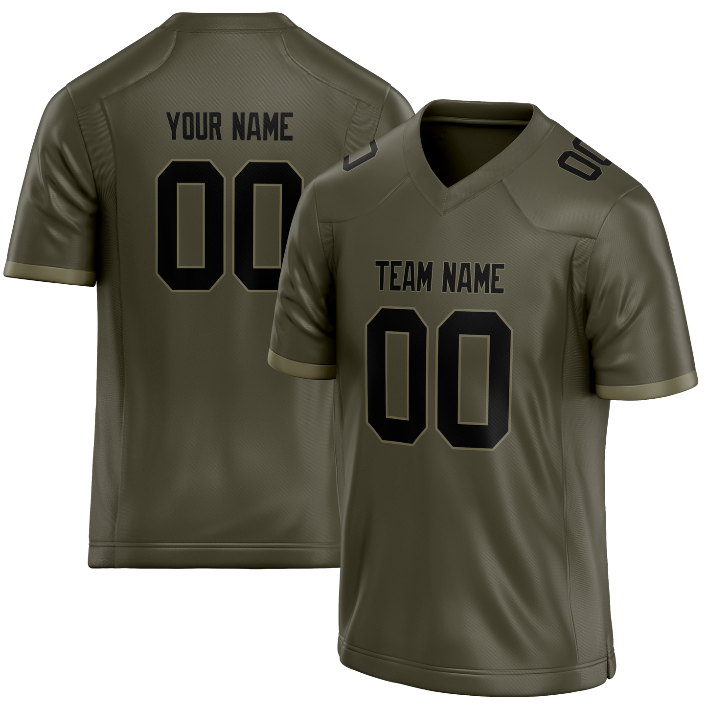 Custom Camo & Black Colors Design Sports Football Jersey