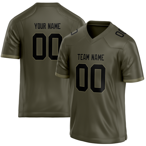 Custom Camo & Black Colors Design Sports Football Jersey