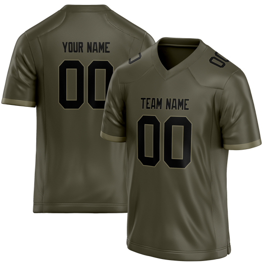 Custom Camo & Black Colors Design Sports Football Jersey